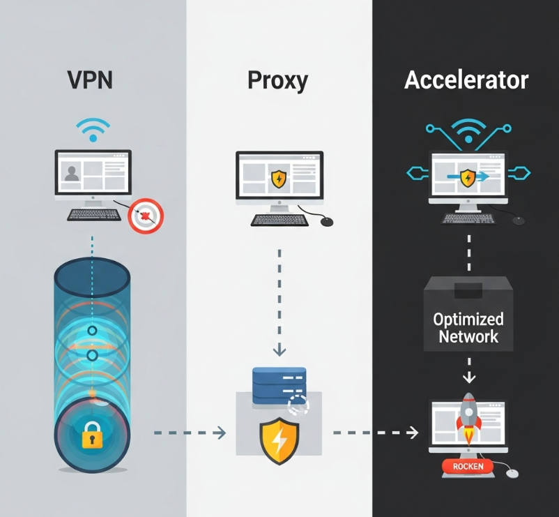 vpn-vs-proxy-vs-accelerator-comparison